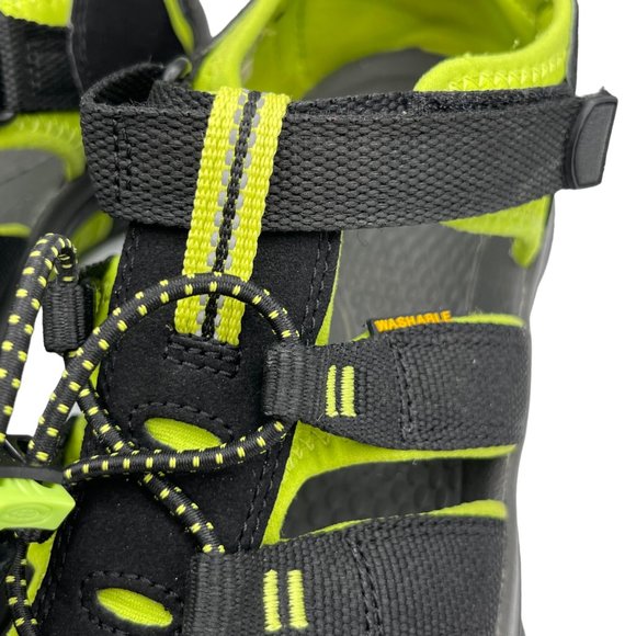 Keen Men\'s Newport H2 Outdoor Hiking Sandals Size 7 in Black and Lime Green main image 9